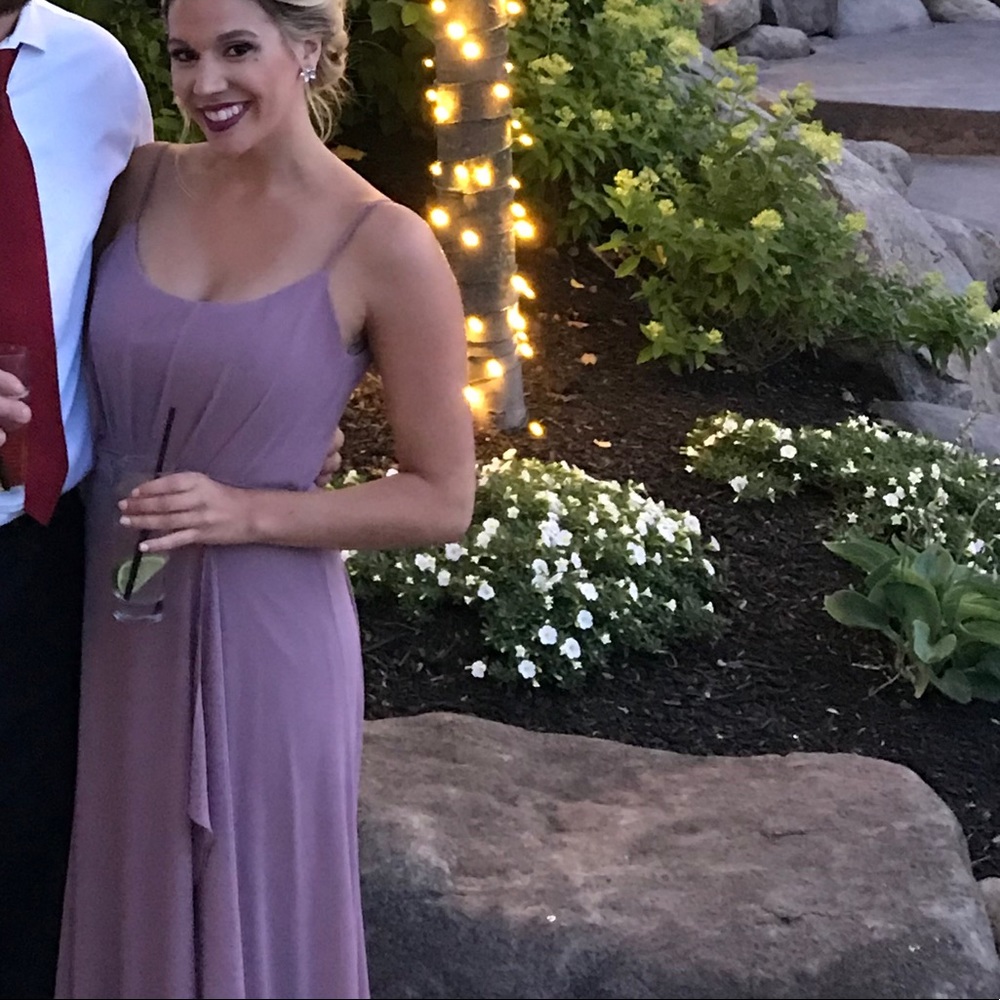 Amsale Dusty Purple Bridesmaid/formal Dress